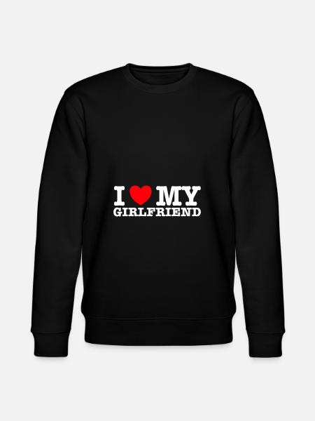 I Love My Girlfriend - Stanley/Stella CHANGER Unisex Organic Sweatshirt - black