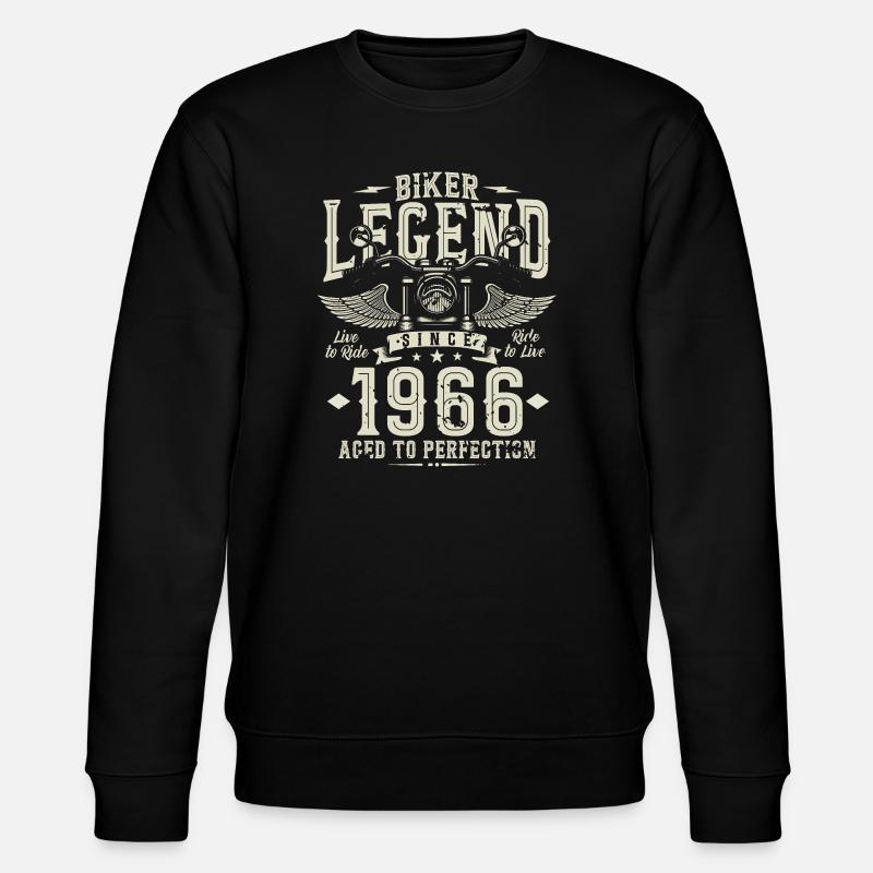 Légende du motard depuis 1966 - Sweat bio CHANGER Stanley/Stella Unisexe - noir