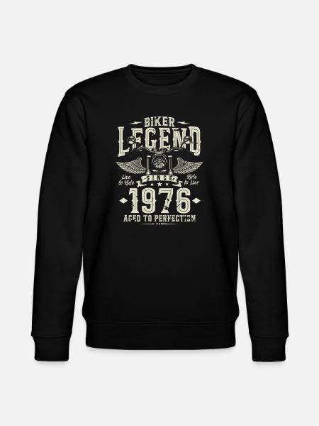 Biker legend since 1976 - Stanley/Stella CHANGER Unisex Organic Sweatshirt - black