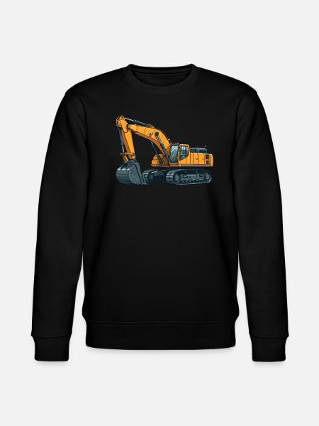 Bagger Baustelle Bauarbeiter Baggerfahrer - Stanley/Stella Unisex Bio-Sweatshirt CHANGER - Schwarz