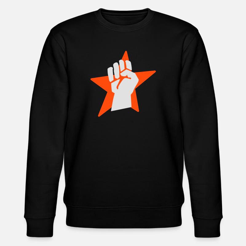 fist faust - Stanley/Stella Unisex Bio-Sweatshirt CHANGER  - Schwarz