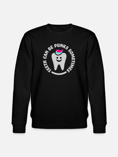 teeth punk zahn - Sweat bio CHANGER Stanley/Stella Unisexe - noir