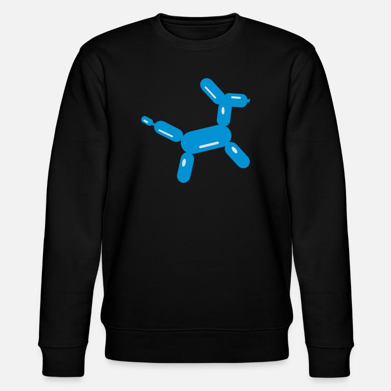 Luftballontier Pudel - Stanley/Stella Unisex Bio-Sweatshirt CHANGER  - Schwarz
