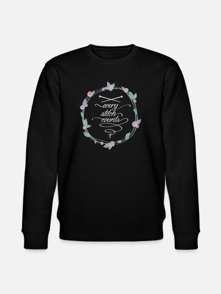 every stitch counts dark - Stanley/Stella Unisex Bio-Sweatshirt CHANGER - Schwarz