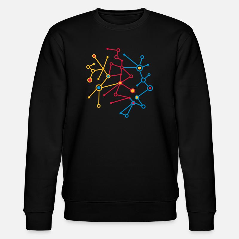 molecular pattern - Stanley/Stella CHANGER Unisex Organic Sweatshirt - black