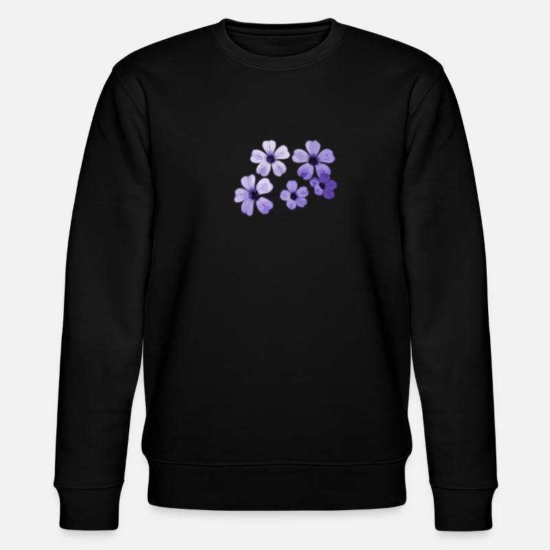 Fleurs - Sweat bio CHANGER Stanley/Stella Unisexe - noir