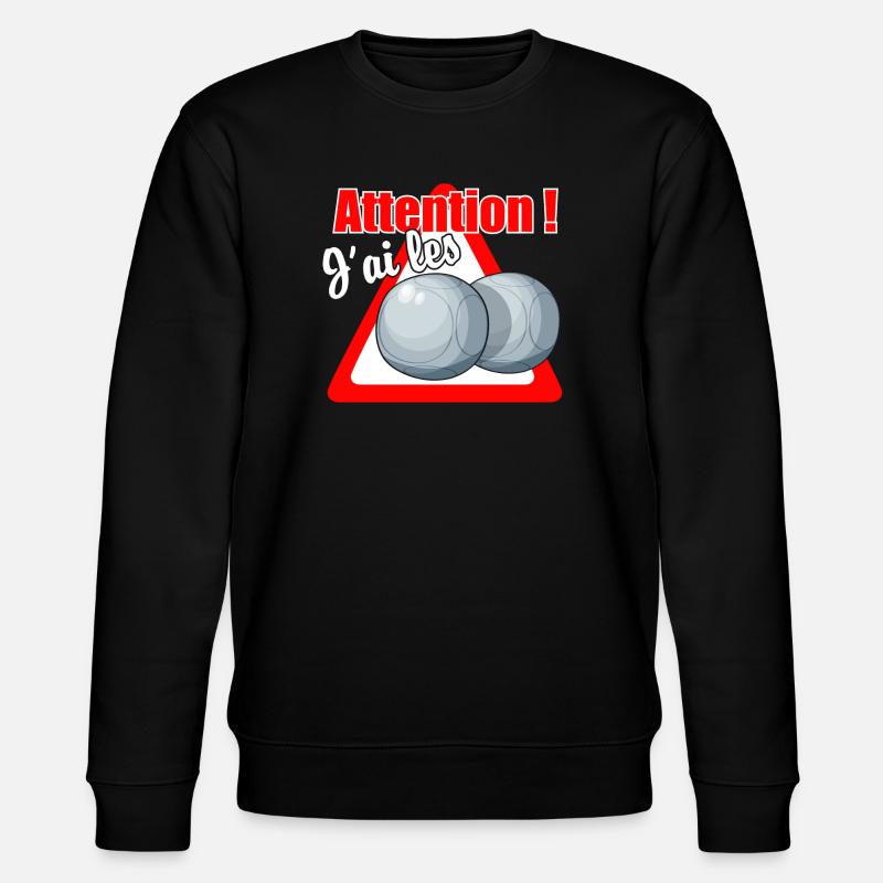 Balls! - Stanley/Stella Unisex Bio-Sweatshirt CHANGER  - Schwarz