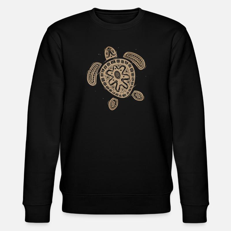 Hawaii Turtle - Stanley/Stella Unisex Bio-Sweatshirt CHANGER  - Schwarz