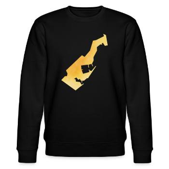 Monaco - Stanley/Stella Unisex Bio-Sweatshirt CHANGER  - Schwarz - Vorne - Nik (191cm) & Marisol (170cm)