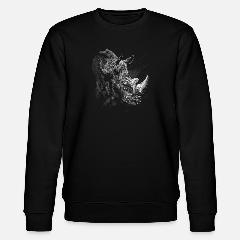 Nashorn - Stanley/Stella Unisex Bio-Sweatshirt CHANGER  - Schwarz