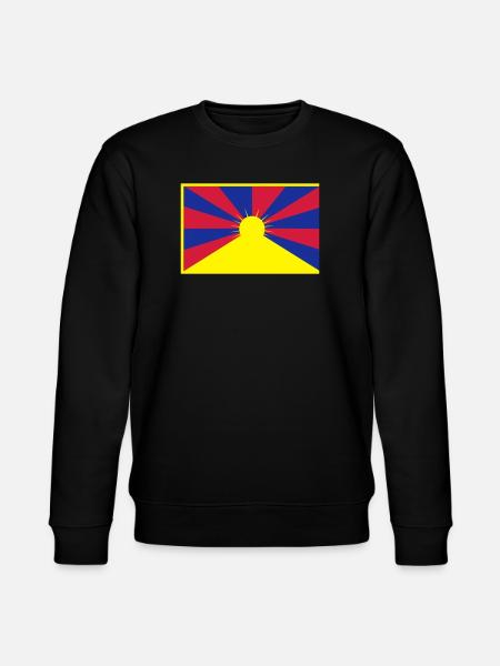 Flag of Tibet - Stanley/Stella CHANGER Unisex Organic Sweatshirt - black