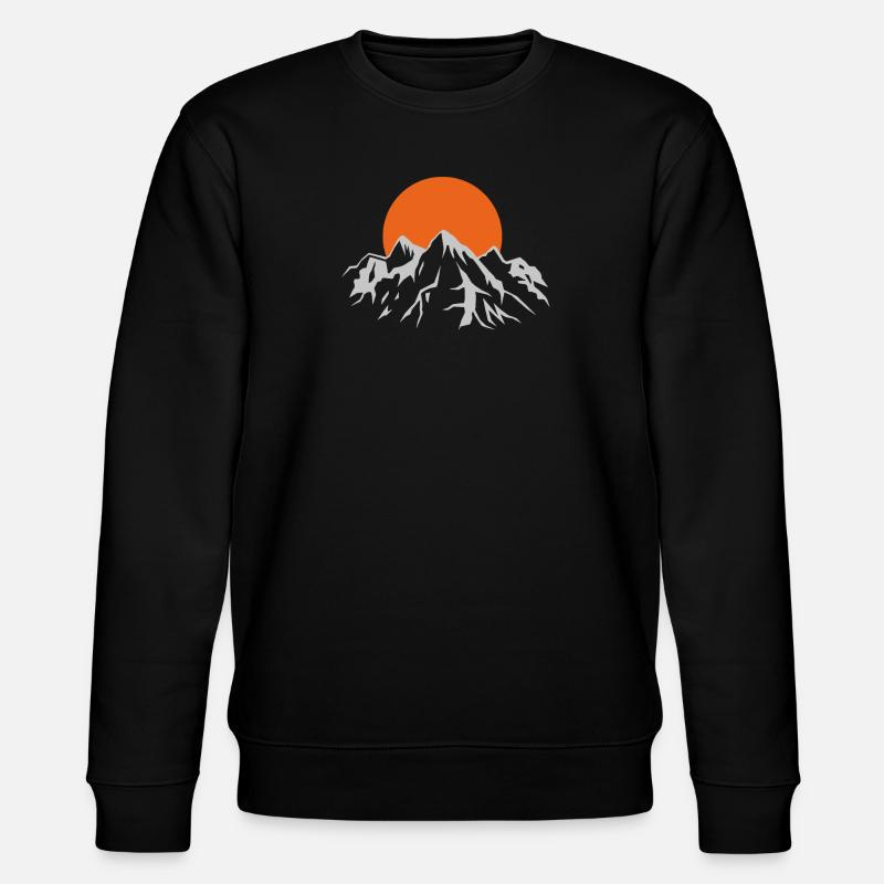 mountains - Stanley/Stella CHANGER Unisex Organic Sweatshirt - black