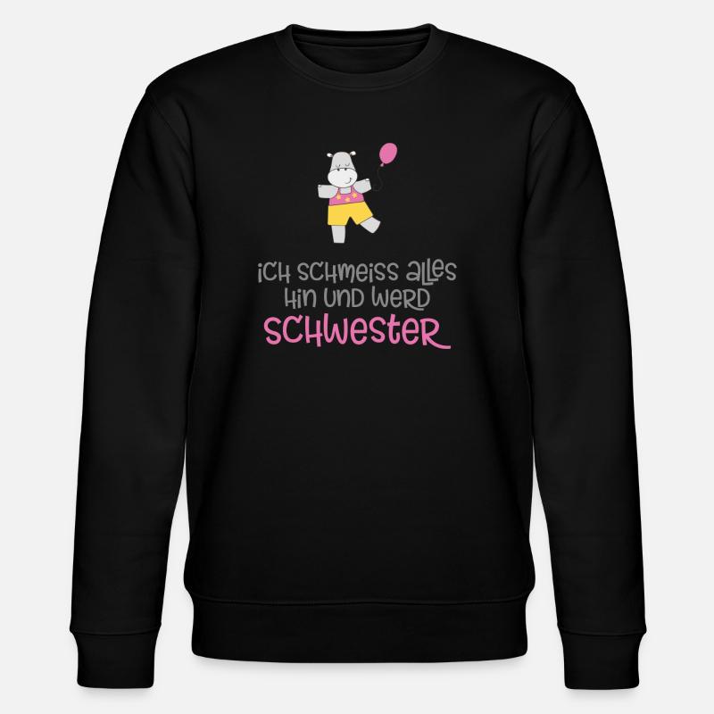 Schwester - Stanley/Stella Unisex Bio-Sweatshirt CHANGER - Schwarz