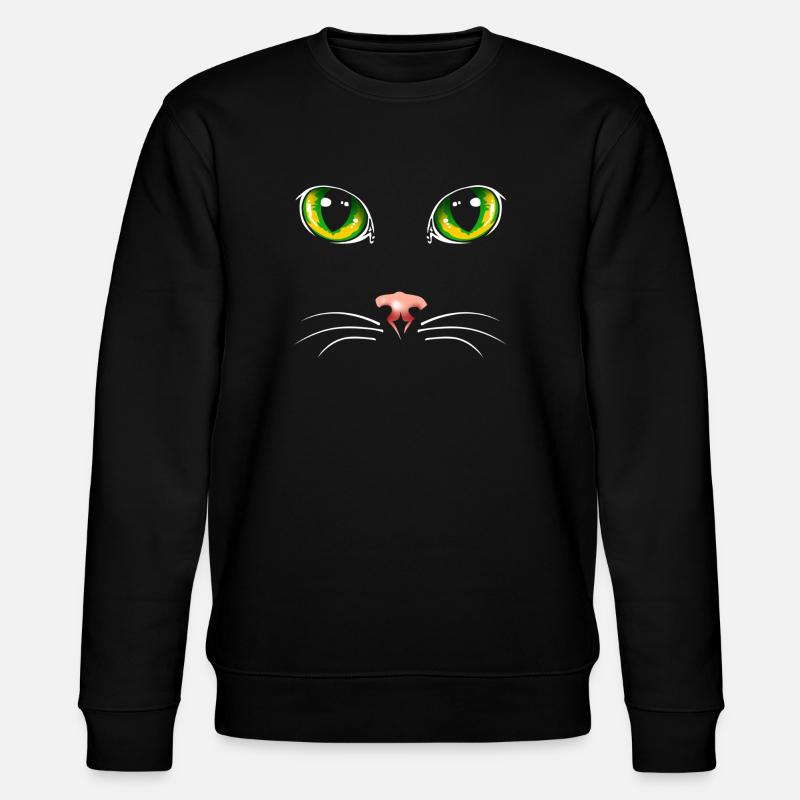 Yeux de chat noir - Sweat bio CHANGER Stanley/Stella Unisexe - noir