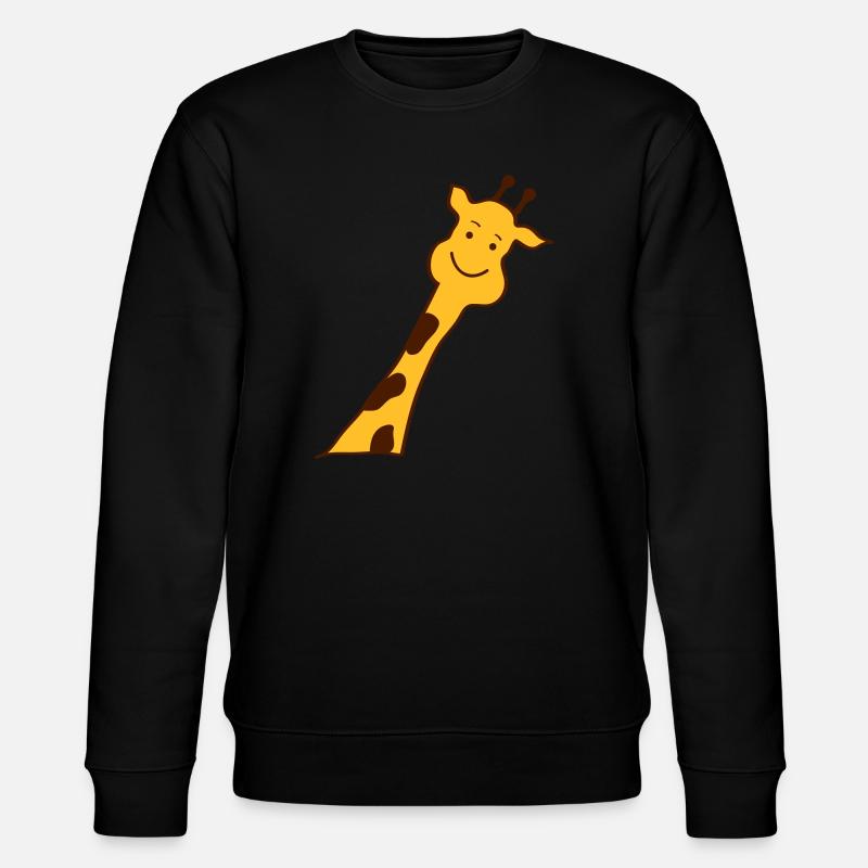 giraffe - Stanley/Stella Unisex Bio-Sweatshirt CHANGER  - Schwarz