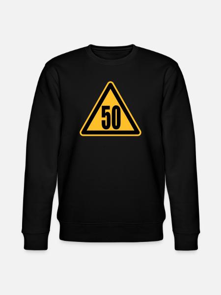 Achtung 50 - Stanley/Stella Unisex Bio-Sweatshirt CHANGER - Schwarz