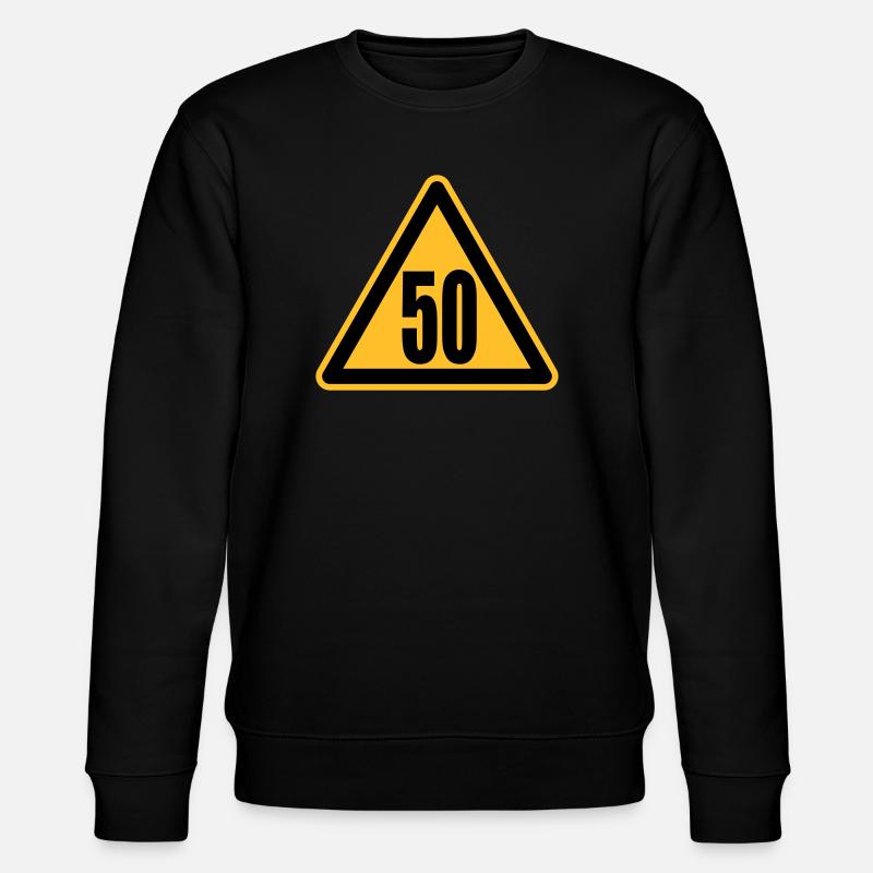Achtung 50 - Stanley/Stella Unisex Bio-Sweatshirt CHANGER  - Schwarz