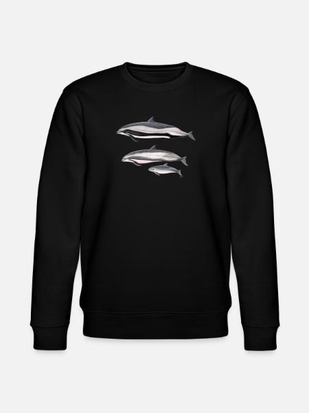 Fraser dolphin - Fraser's dolphin - Dauphin - Stanley/Stella CHANGER Unisex Organic Sweatshirt - black