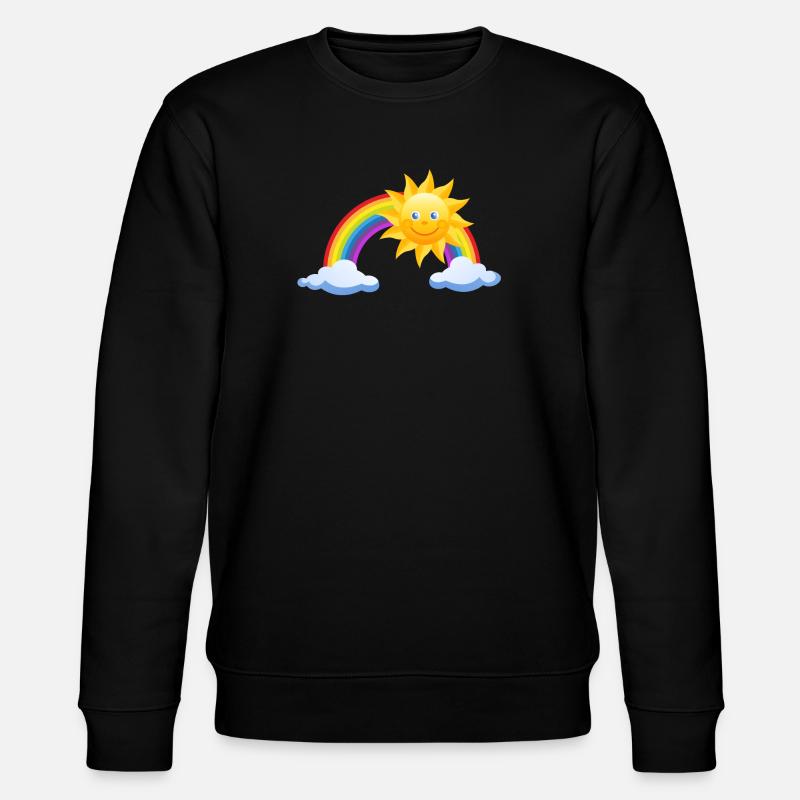 Regenbogen - Stanley/Stella Unisex Bio-Sweatshirt CHANGER  - Schwarz