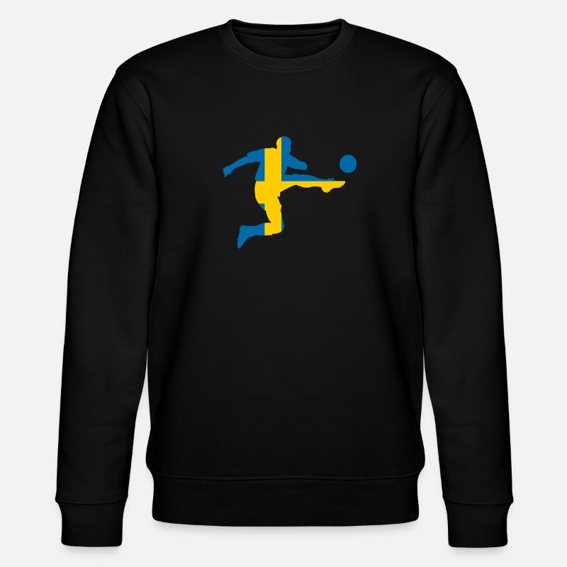 Fussballer Schweden - Stanley/Stella Unisex Bio-Sweatshirt CHANGER  - Schwarz