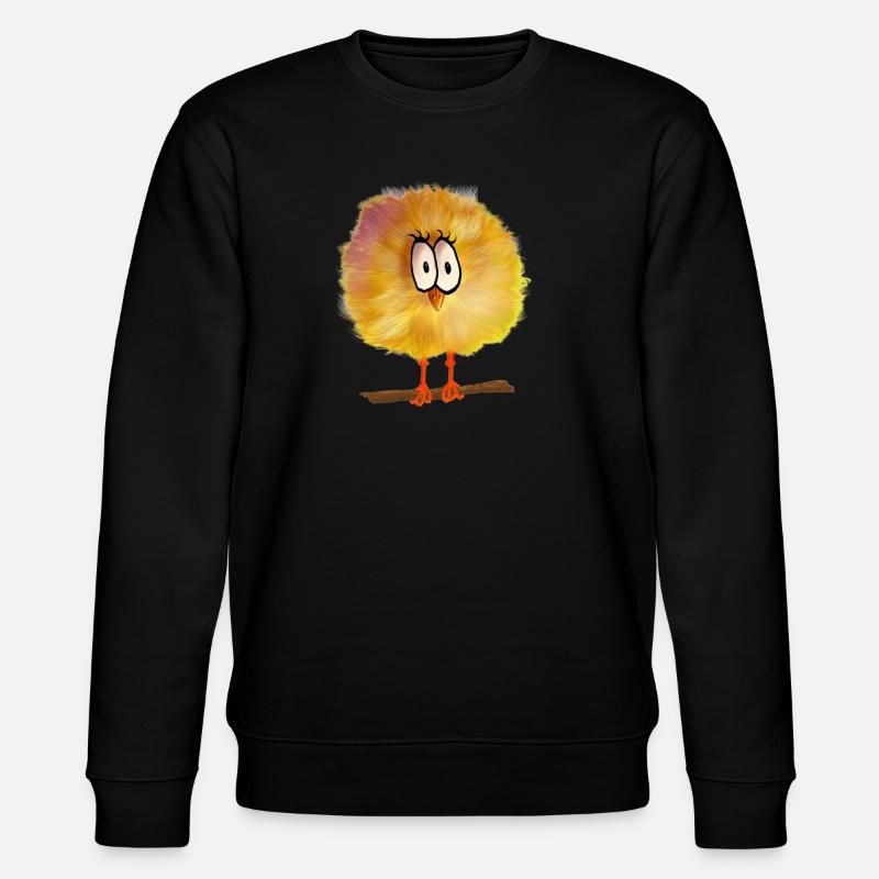 komischer Vogel - Stanley/Stella Unisex Bio-Sweatshirt CHANGER  - Schwarz