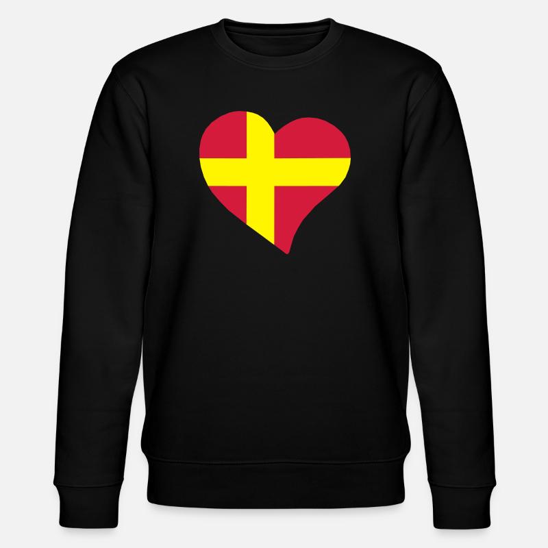 heart - Stanley/Stella CHANGER Unisex Organic Sweatshirt - black