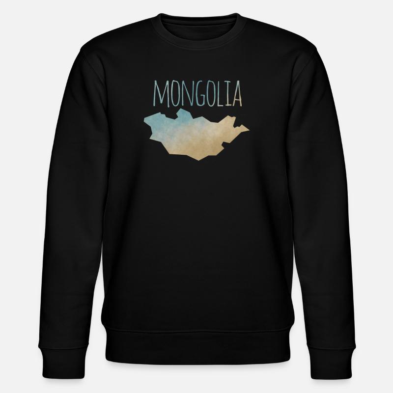 Mongolia - Stanley/Stella Unisex Bio-Sweatshirt CHANGER  - Schwarz