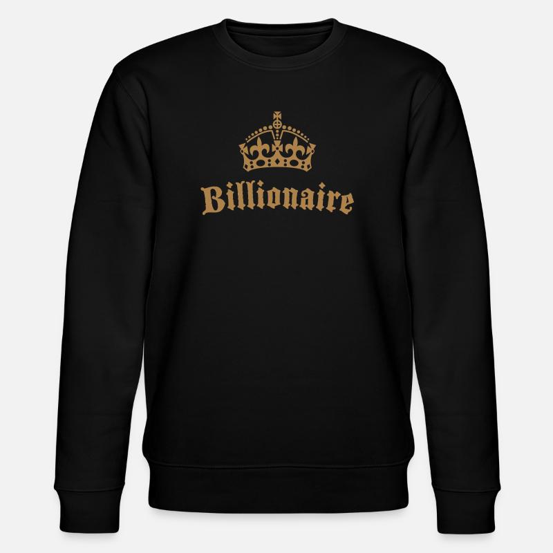 Billionaire Krone - Stanley/Stella Unisex Bio-Sweatshirt CHANGER  - Schwarz