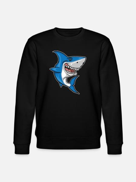 Shark - Fish - Stanley/Stella CHANGER Unisex Organic Sweatshirt - black