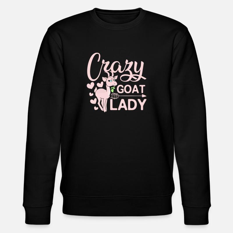 Dame chèvre folle - Sweat bio CHANGER Stanley/Stella Unisexe - noir