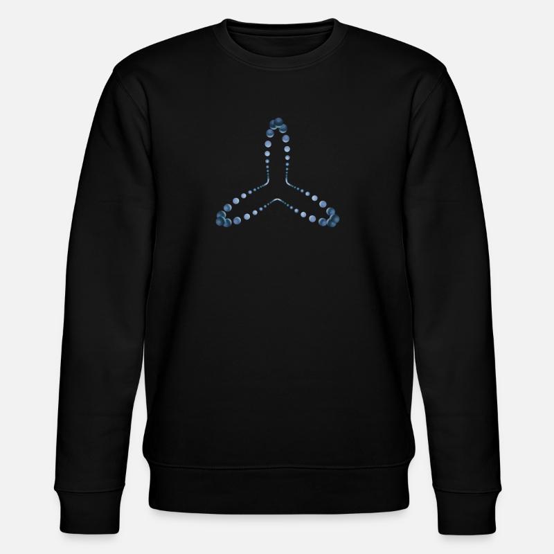 atom - Cellular four - Stanley/Stella CHANGER Unisex Organic Sweatshirt - black