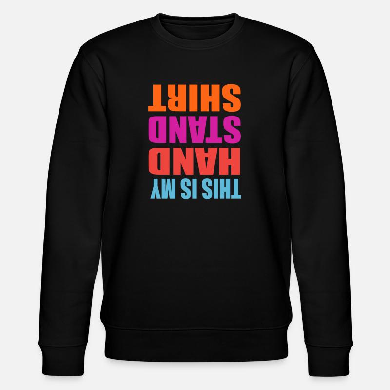 handstand - Stanley/Stella CHANGER Unisex Organic Sweatshirt - black