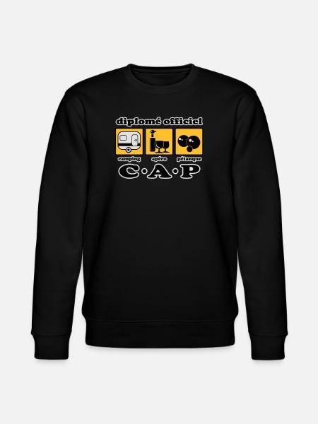 Camping aperitif bowls flex - Stanley/Stella CHANGER Unisex Organic Sweatshirt - black