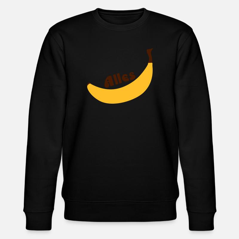 alles banane - Stanley/Stella Unisex Bio-Sweatshirt CHANGER  - Schwarz