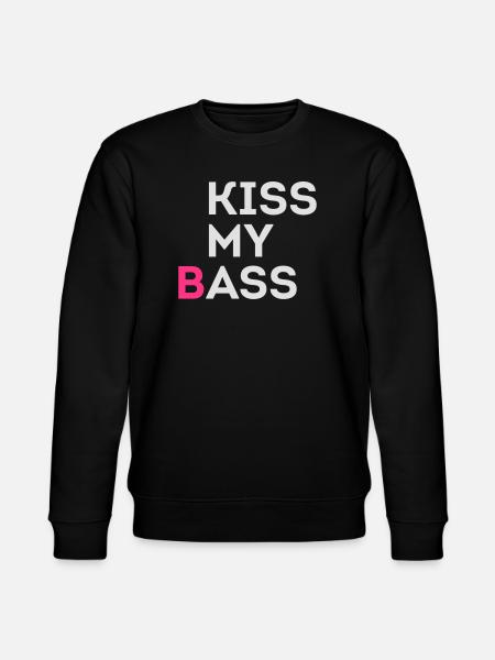 KISS MY (B) ASS - Stanley/Stella CHANGER Unisex Organic Sweatshirt - black