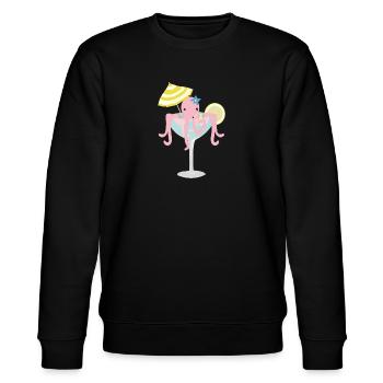 Oktopus - Stanley/Stella Unisex Bio-Sweatshirt CHANGER  - Schwarz - Vorne - Nik (191cm) & Marisol (170cm)