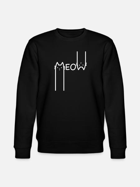 cat - Stanley/Stella CHANGER Unisex Organic Sweatshirt - black