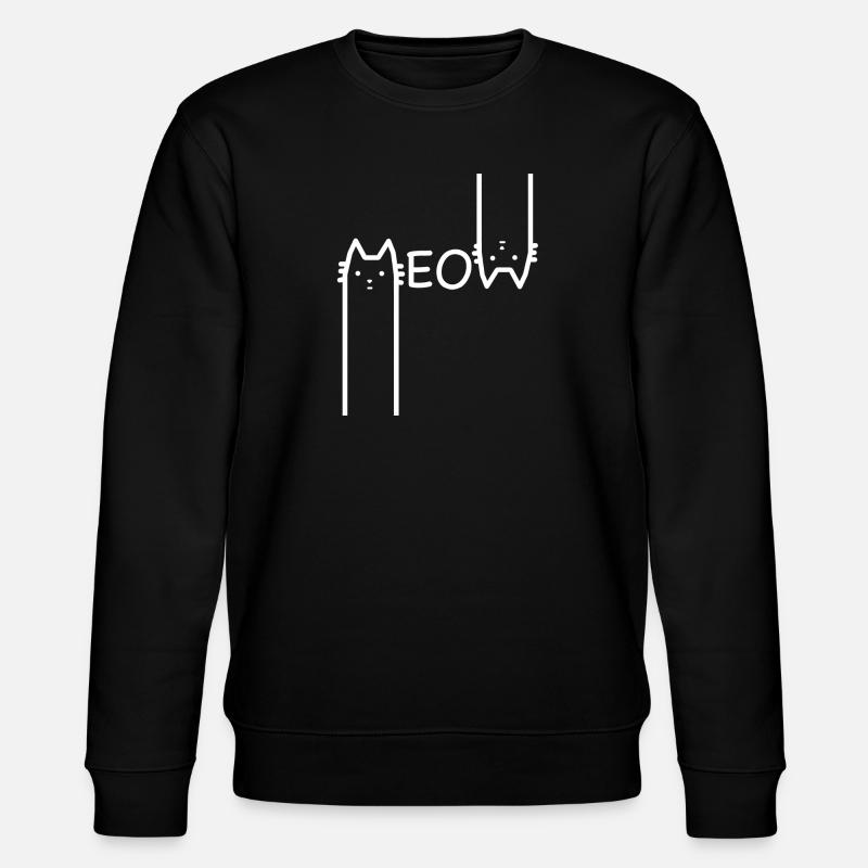 cat - Stanley/Stella CHANGER Unisex Organic Sweatshirt - black