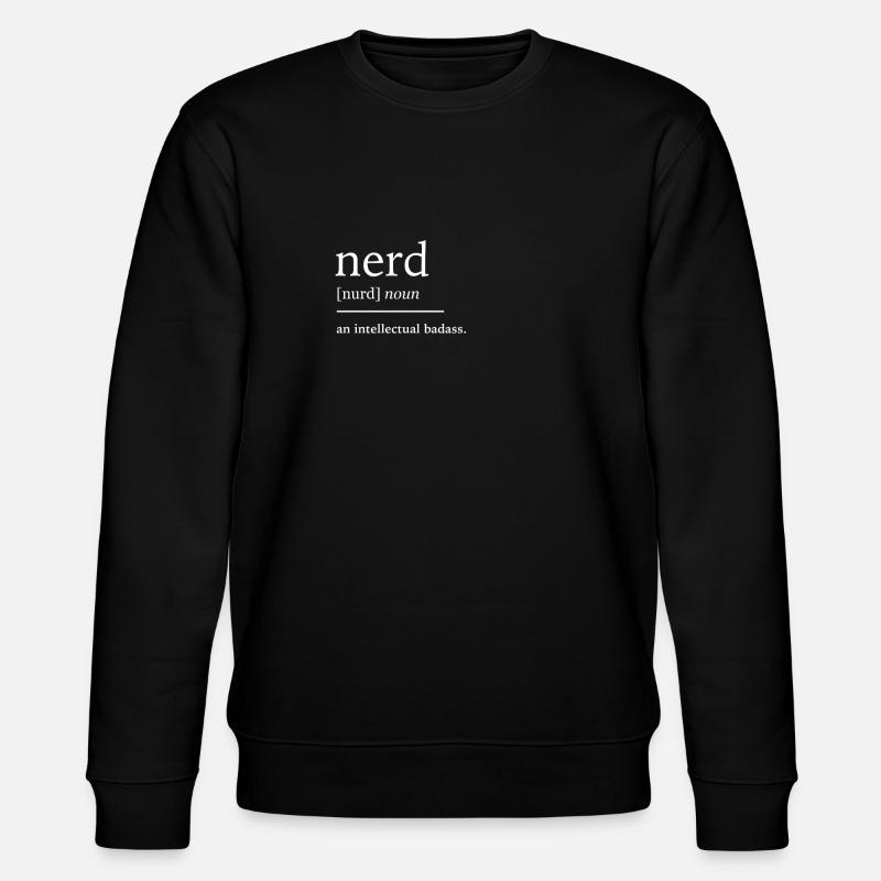 Streber Nerd - Stanley/Stella Unisex Bio-Sweatshirt CHANGER - Schwarz