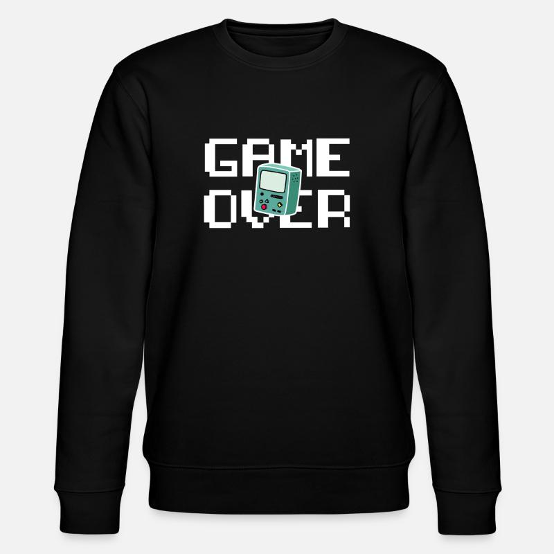 Game Over Retrogaming - Stanley/Stella CHANGER Unisex Organic Sweatshirt - black