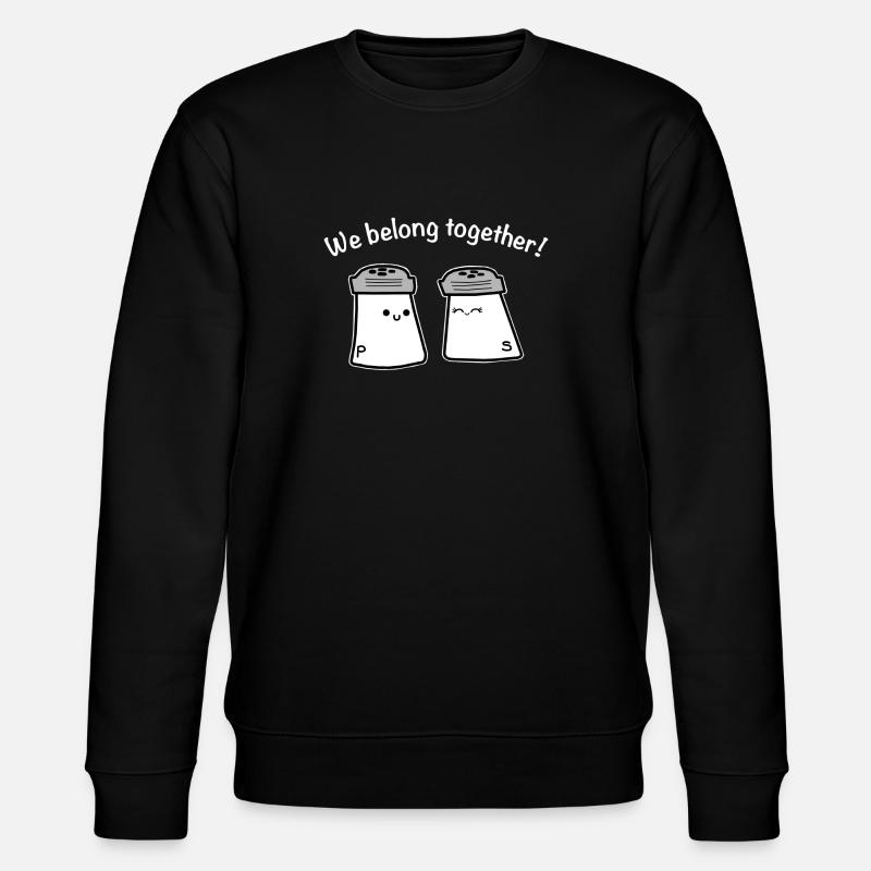 Love relationship salt pepper - Stanley/Stella CHANGER Unisex Organic Sweatshirt - black