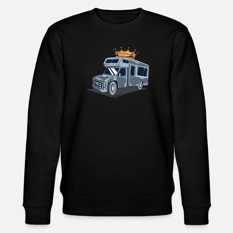 Camper / Caravan / Camping - Stanley/Stella CHANGER Unisex Organic Sweatshirt - black