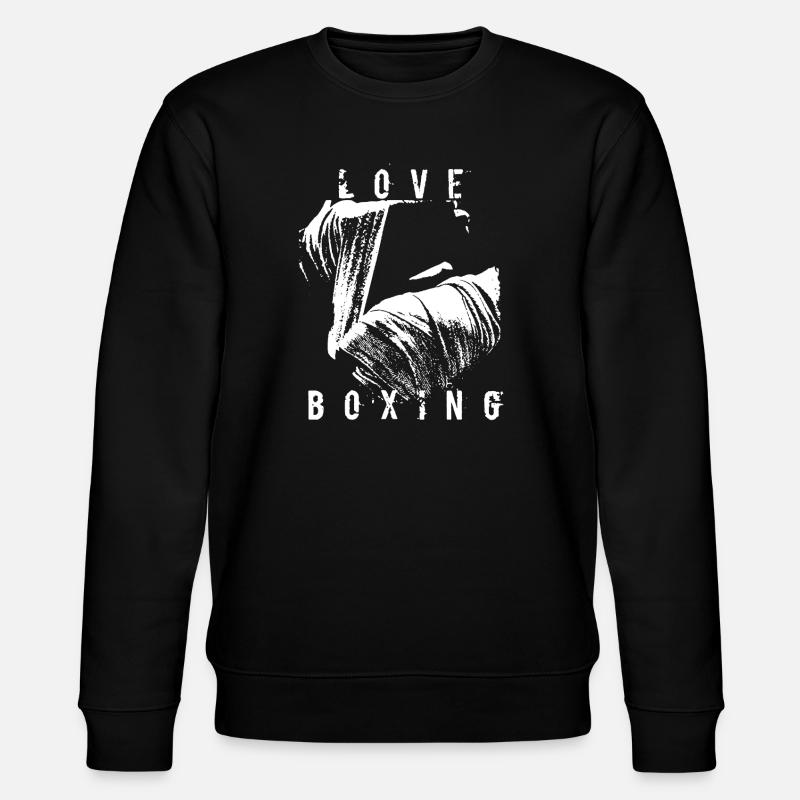 Liebe Boxing T-Shirt - Stanley/Stella Unisex Bio-Sweatshirt CHANGER  - Schwarz