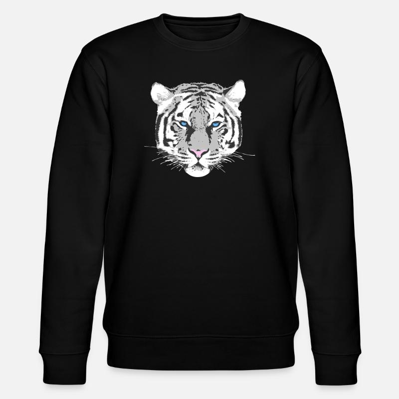 Tigre blanc - Sweat bio CHANGER Stanley/Stella Unisexe - noir