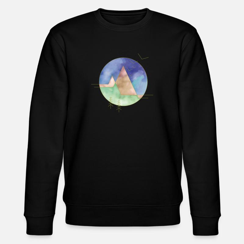 Nature abstraite - Sweat bio CHANGER Stanley/Stella Unisexe - noir