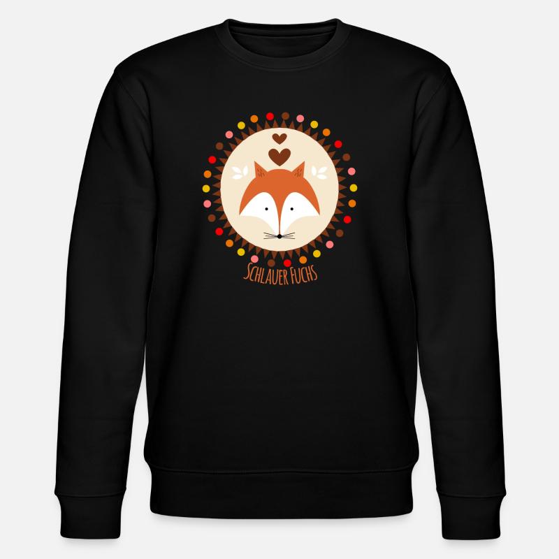 Smart Fox - Stanley/Stella CHANGER Unisex Organic Sweatshirt - black