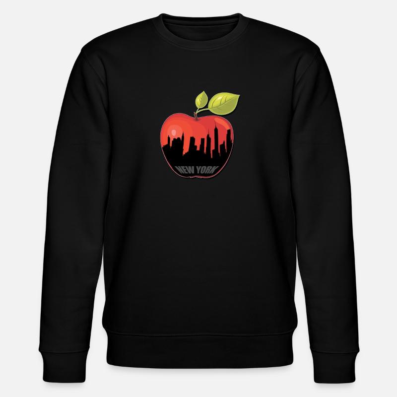 BIG APPLE - Stanley/Stella Unisex Bio-Sweatshirt CHANGER  - Schwarz