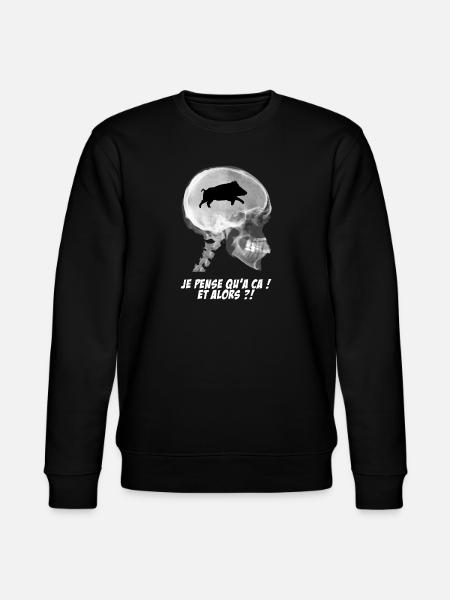 Je pense qu'a ça ! - Sweat bio CHANGER Stanley/Stella Unisexe - noir