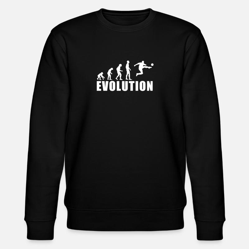 EVOLUTION FOOTBALL Player Striker Gift - Stanley/Stella CHANGER Unisex Organic Sweatshirt - black
