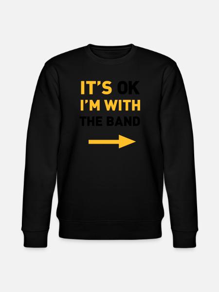Im with the Band - Stanley/Stella CHANGER Unisex Organic Sweatshirt - black